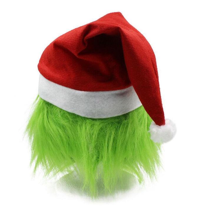 Santa Suit Grinch Cosplay Costume Father Christmas Suit Outfits Adult For Halloween Party