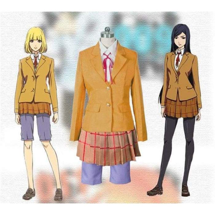 Anime Prison School Kangoku Gakuen Hana Midorikawa Cosplay Costume Uniform