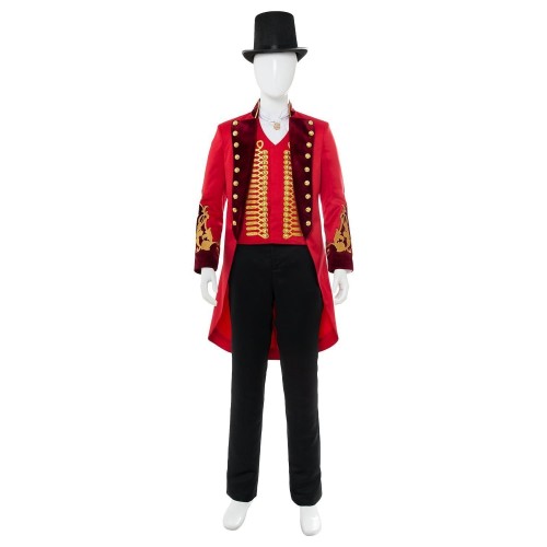 The Greatest Showman  P.T. Barnum Cosplay Costume Red Suit