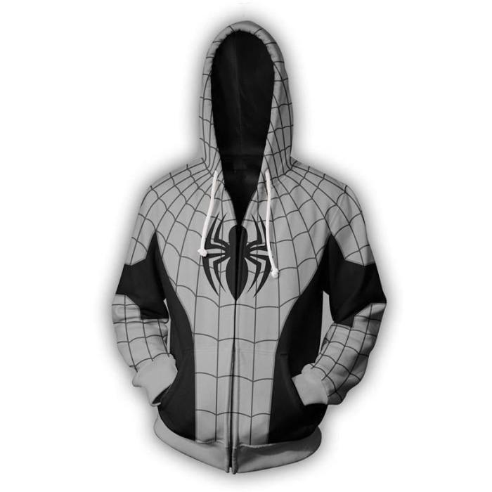 Spider-Man Hoodie - Armed Spiderman Zip Up Hoodieu