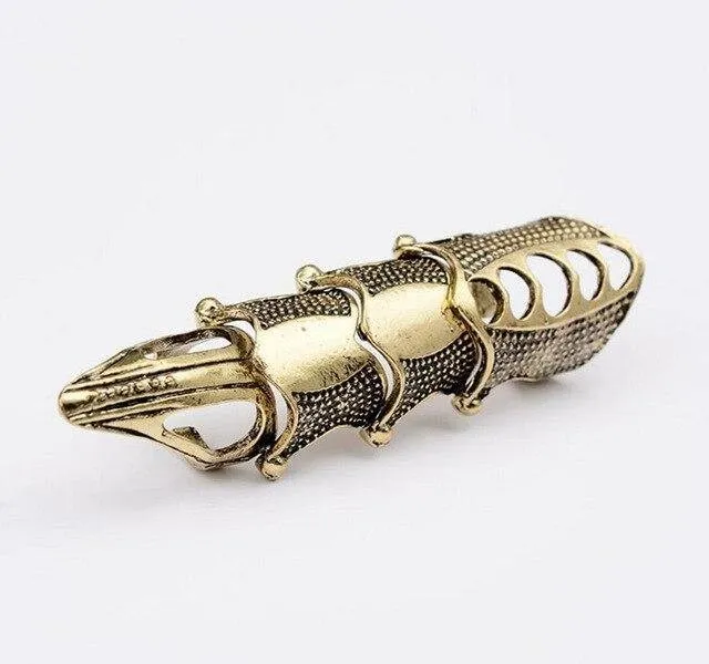 Suicide Squad Harley Quinn Punk Finger Bone Knuckle Ring Cosplay