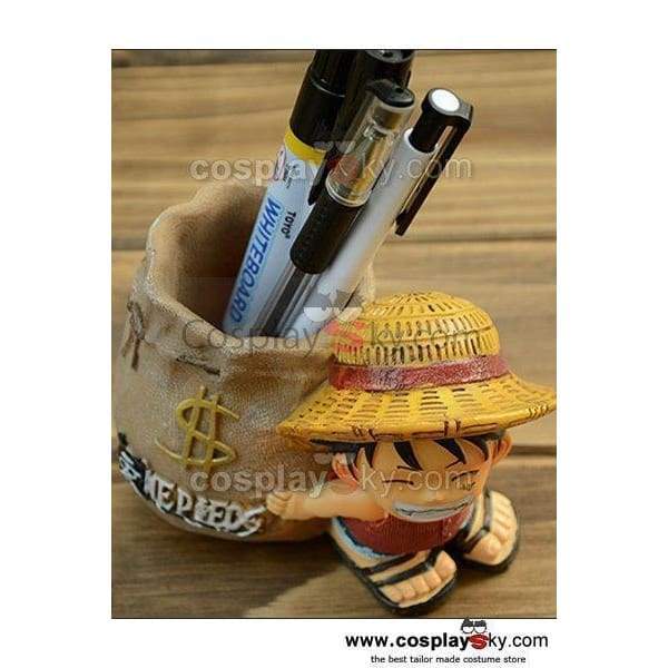 One Piece Monkey D Luffy Pen Container Pencil Vase