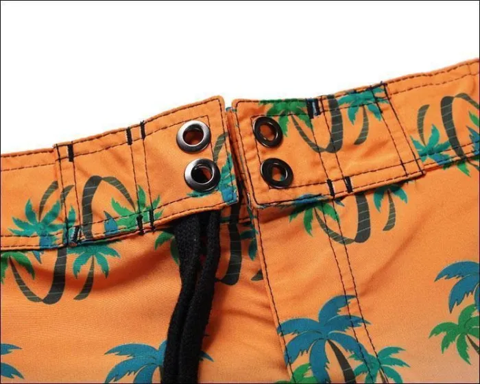 Men'S Beach Board Shorts Tropical Pattern Swimming Pants