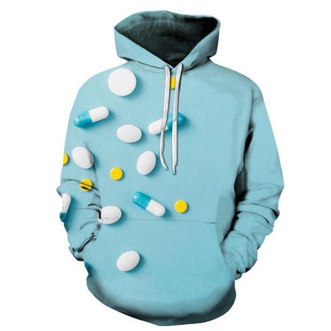 Blue Medicine Awareness - 3D - Sweatshirt, Hoodie, Pullover