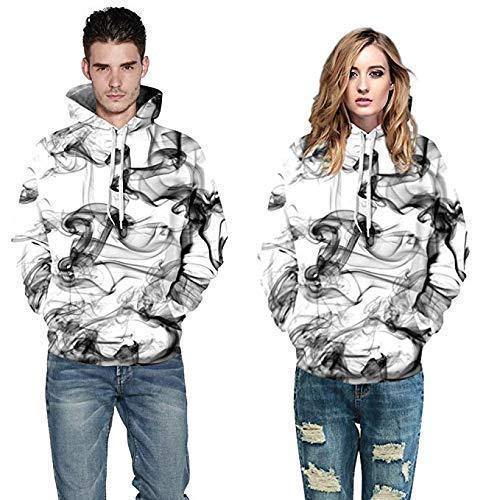 Mens Hoodies 3D Printing Realistic Digital Printed Pattern Hooded