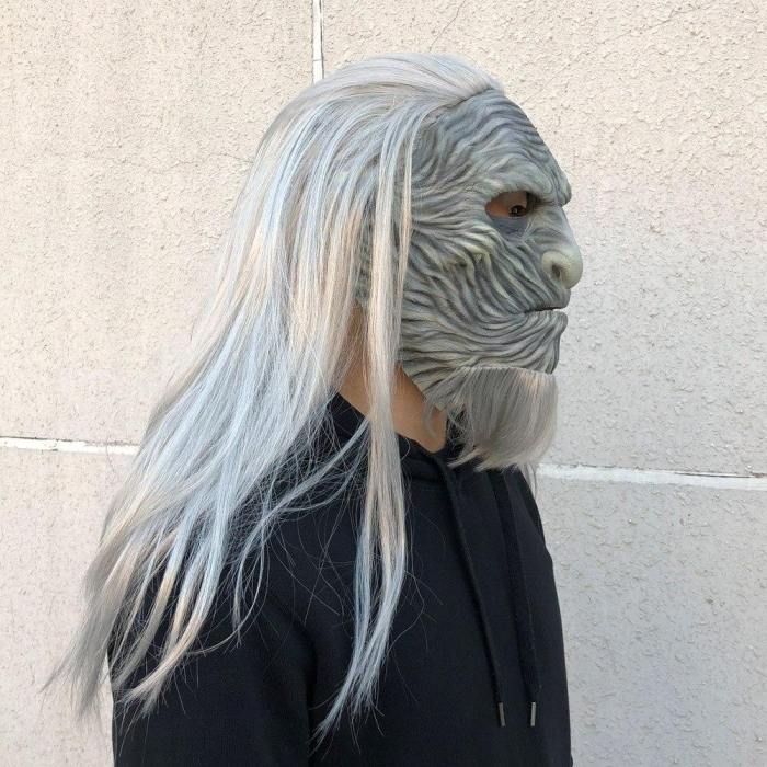 Game Of Thrones Horror White Walkers The Night King Zombie Helmet Props