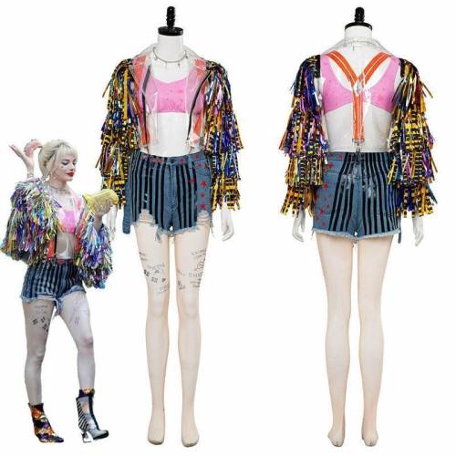 New Birds Of Prey Suicide Squad Harley Quinn Cosplay Women Costume Set