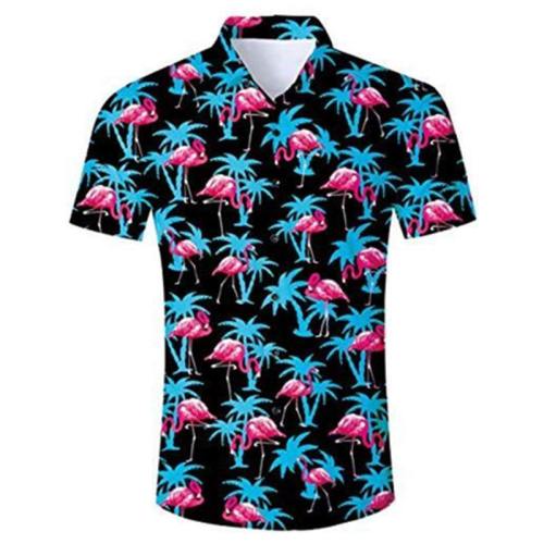 Men'S Hawaiian Shirt Tropical Coconut Palm Tree