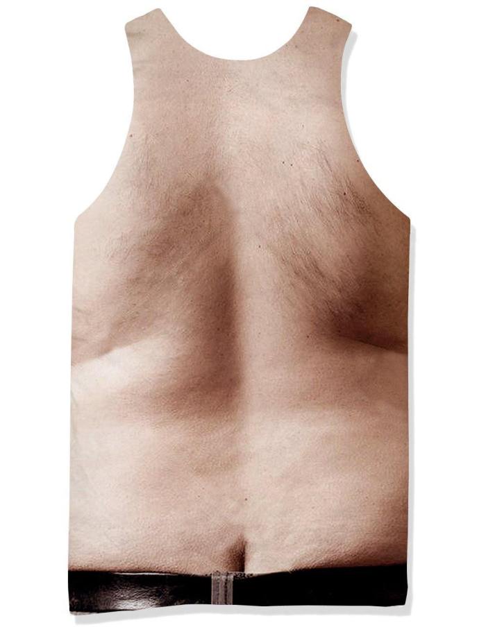 Mens Tank Tops 3D Printing Chest Body Printed Vest
