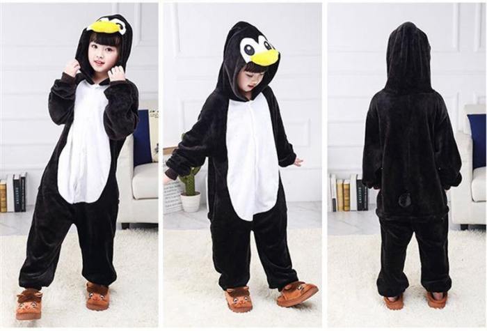 Child Romper Cute Penguin Costume For Kids Onesie Pajamas For Girls Boys