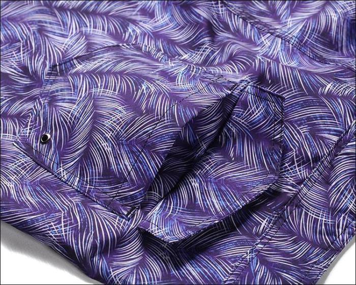 Men'S Beach Board Shorts Purple Pattern Swimming Pants