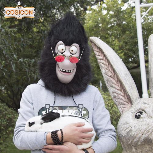 Movie Sing Cosplay Gorilla Johnny Latex Mask Gorilla Animal Mask Halloween Party Prop