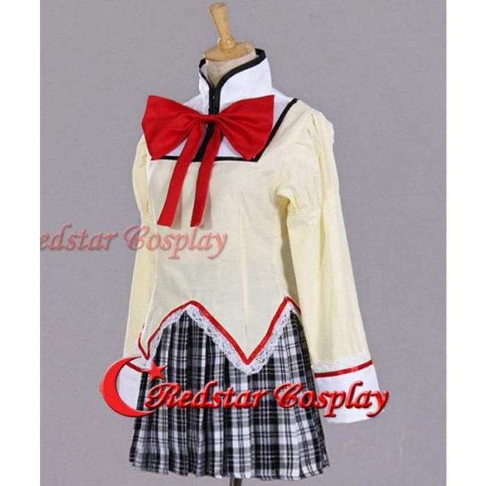 Puella Magi Madoka School Uniform Cosplay Costume For Mahou Shouj, Shizuki Hitomi, Akemi Homura Cosplay