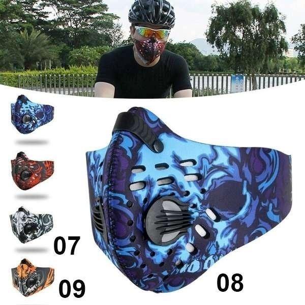 New Anti Dust Bike Face Mask With Activated Carbon Man Woman Running Cycling Anti-Pollution Bike Face Isolation Mask