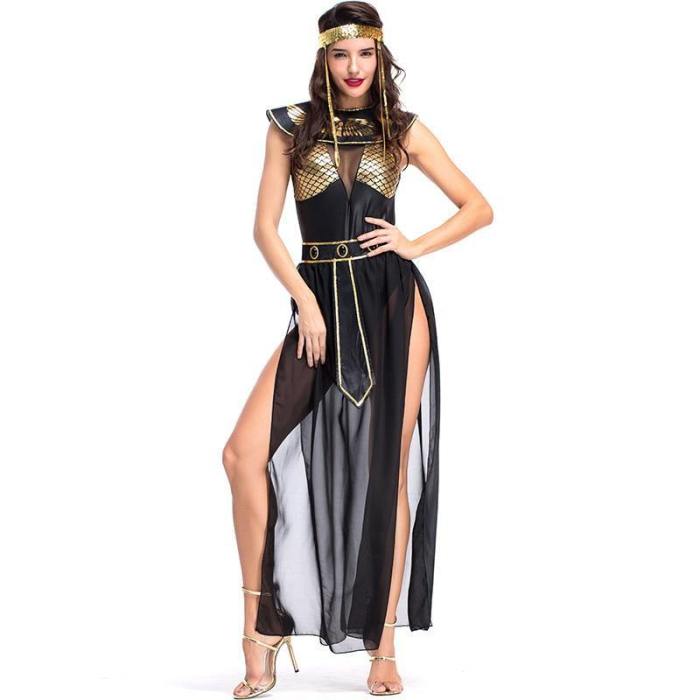 Adult Women Sexy Dress Hot Egyptian Royal Cleopatra Halloween Costume