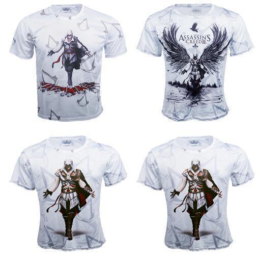 Assassin'S Creed Short Sleeve  Tee  T Shirt Halloween Party Costume