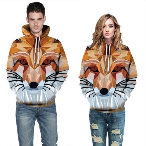 Mens Hoodies 3D Graphic Printed Abstract Lion Pullover Hoody