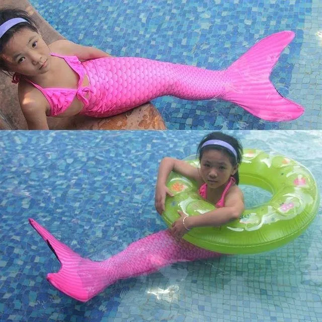 13 Color Girls Swimmable Mermaid Tail W Monofin Christmas Gift For Kids Children Mermaid Tail