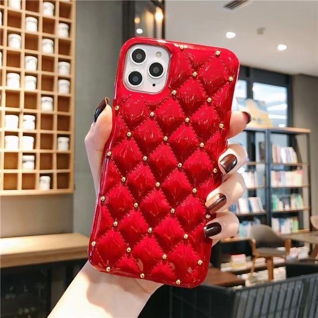 Luxury Quilted Jewel Phone Case