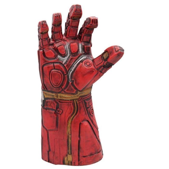 Avengers 4 Iron Man Superhero Infinity Gauntlet Latex Led Glove Costume