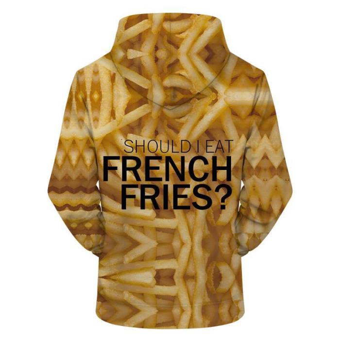 Should I Eat Fries 3D - Sweatshirt, Hoodie, Pullover