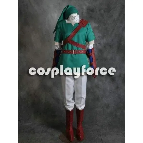 The Legend Of Zelda Link Green Cosplay Costume