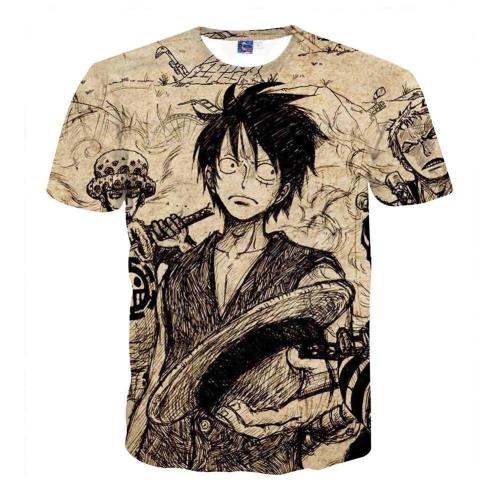 One Piece T-Shirt - Monkey D Luffy 3D Print T-Shirt Csso031