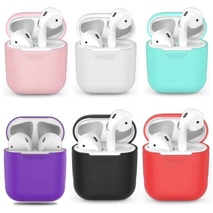 Ultra-Thin Color Soft Silicone Apple Airpods Protective Case Cover