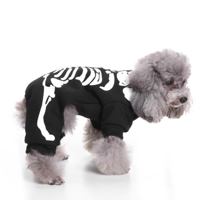 Cotton Glow Bone Pet Costume Halloween Party Pet Cosplay