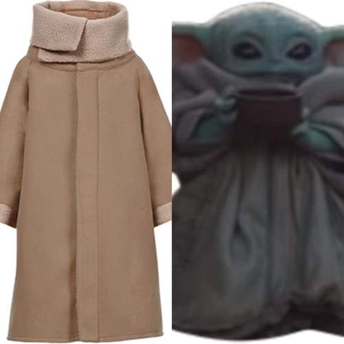 The Mandalorian Fleece Lined Coat Star Wars Baby Yoda Cosplay Costume