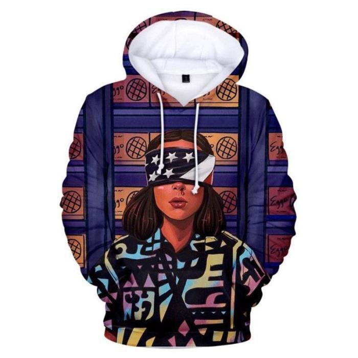 Unisex Stranger Things 3D Hoodie Sweatshirt Pullover