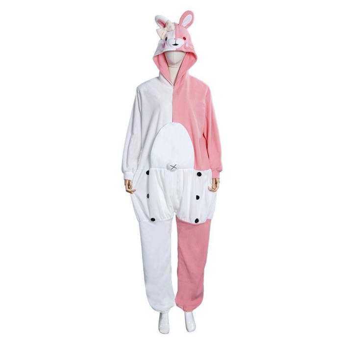 Danganronpa Dangan Ronpa Monokuma And Monomi Jumpsuit Pajamas Sleepwear Halloween Carnival Suit Cosplay Costume