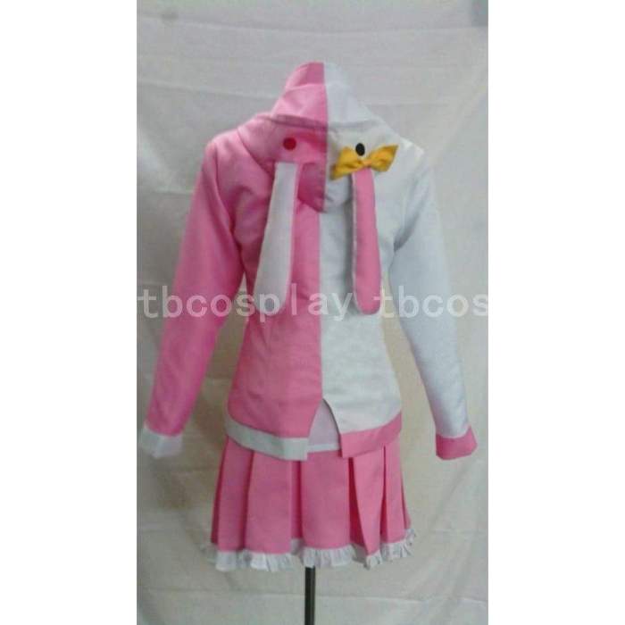 Dangan Ronpa 2 Monomi Pink White Rabbit Cosplay Costume