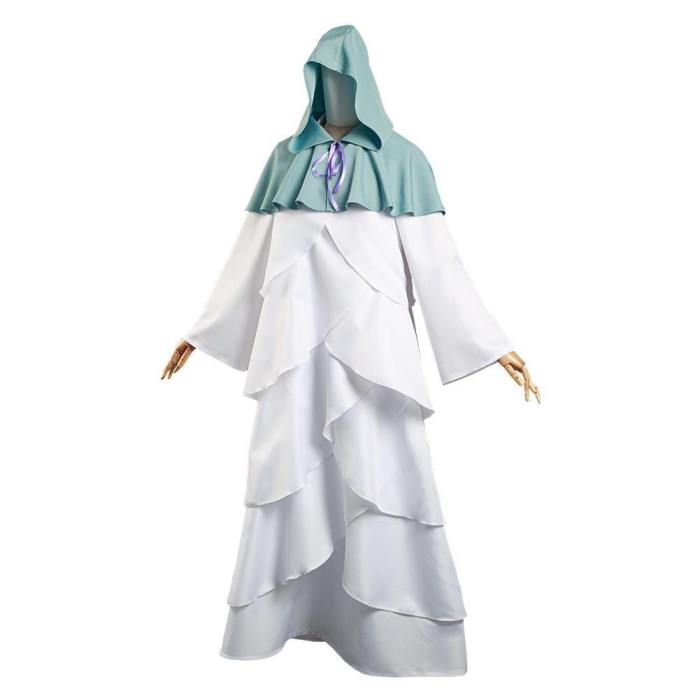 The Promised Neverland Mujika Long Robe Cloak Outfits Halloween Carnival Suit Cosplay Costume