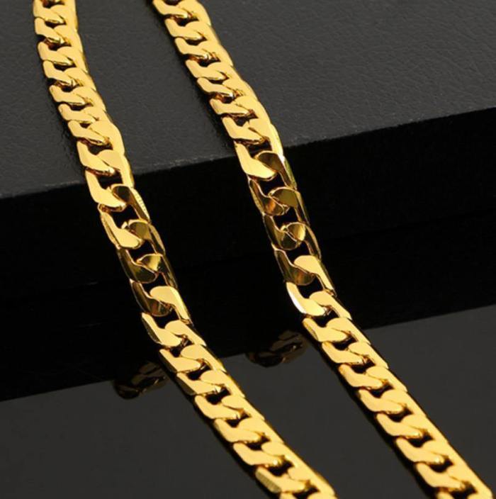 Suicide Squad Joker Gold Chunky Necklace Chain Cosplay Accessory
