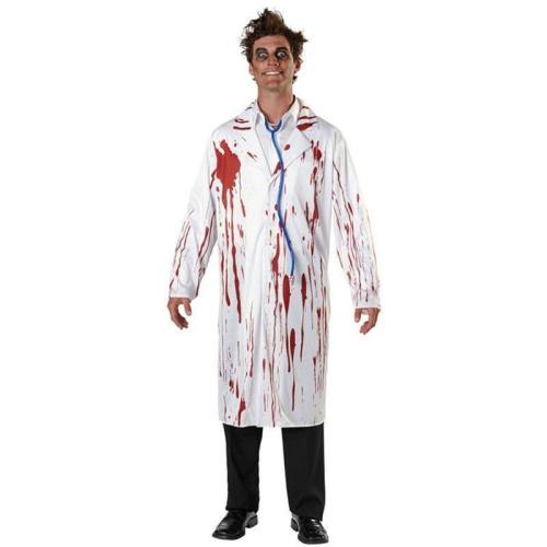 Halloween Nurse Costume Scary Doctor Insane Surgeon Cosplay
