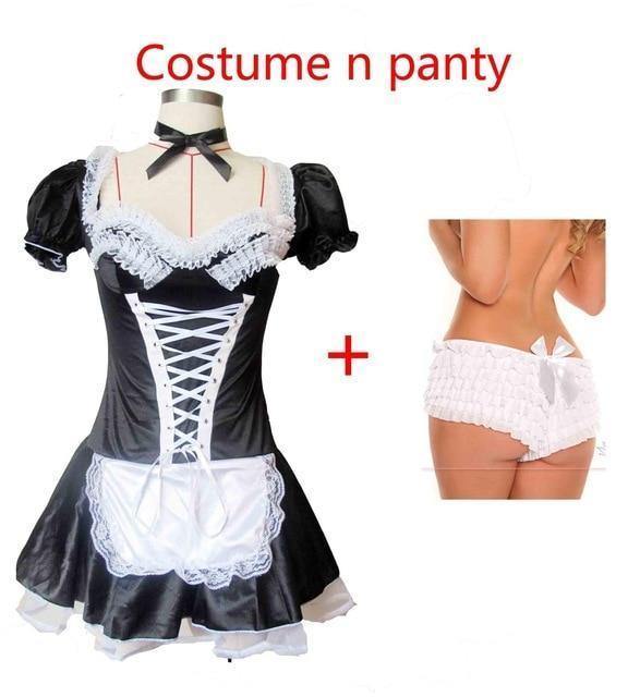 Sexy Women'S Nite French Maid Cosplay Costume Plus Size Halloween Costume For Women Exotic Servant Cosplay Costume
