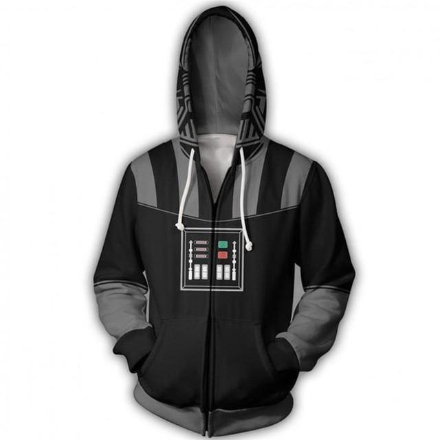 New Movie Star Wars: The Rise Of Skywalker Zip Hoodie Men And Women Cosplay Sweater Anime Costume 3D Printing