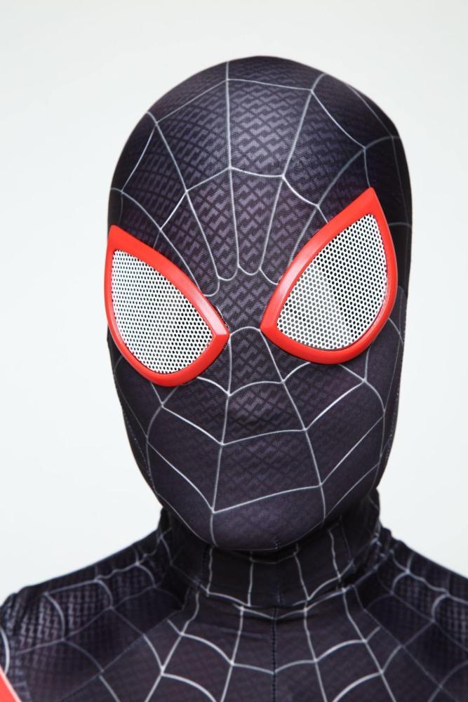 Spider-Man Into The Spider-Verse Miles Morales Cosplay Costume Zentai Jumpsuit Bodysuit