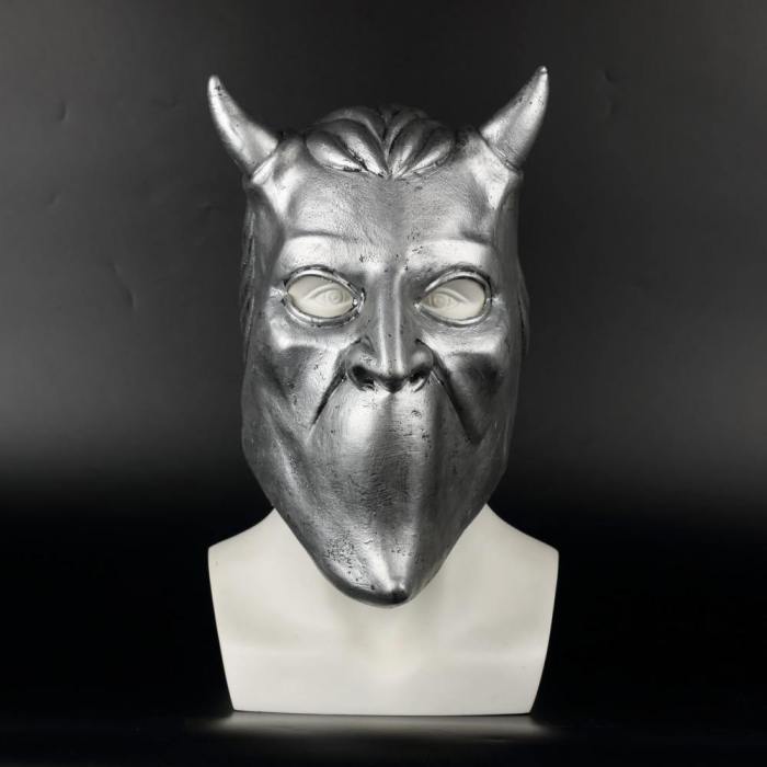 Ghost Nameless Ghoul Mask Cosplay Ghost B.C Rock Roll Band Latex Helmet Masks Halloween Party Props