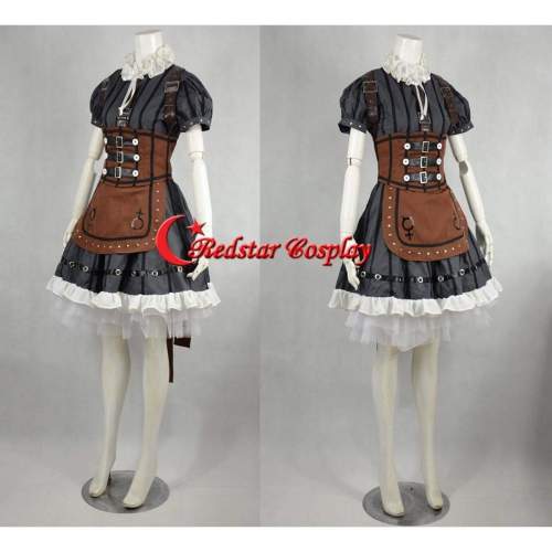Alice Madness Returns Alice Stream Cosplay Costume Dress  - Costume Made In Any Size