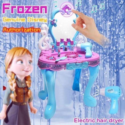  Frozen Children Dresser Dresser Beauty Toy Set Simulation Hair Dryer