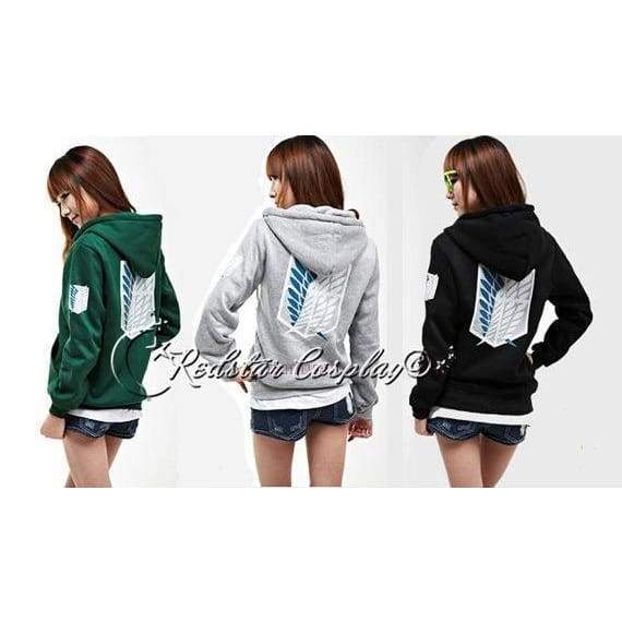 Attack On Titan Investigation Recon Corps Clothing Hooded Sweatshirt Cosplay Unisex Hoodie