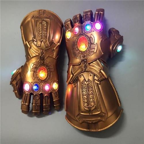 Thanos Glove Avengers Endgame Thanos Infinity Gauntlet Cosplay Gloves Latex Led Glove Kids Adult Unisex Toy New