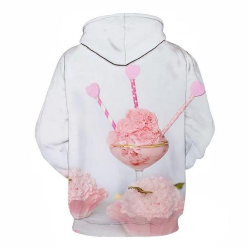 Strawberry Ice Cream 3D Hoodie