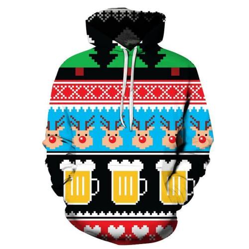 Beer Christmas Hoodie - Sweatshirt, Hoodie, Pullover