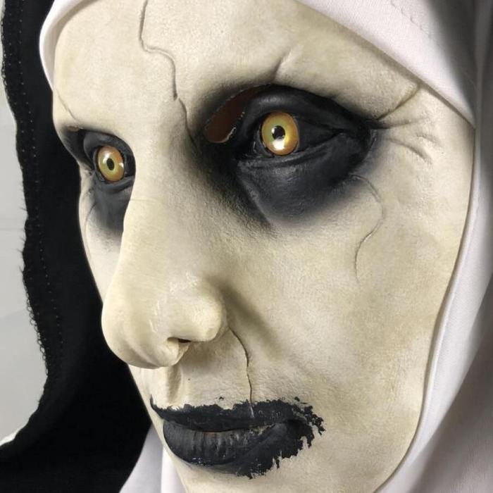 The Nun Valak Horror Scary Mask Cosplay Halloween Party Headscarf