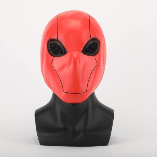 Red Hood Mask Latex Marvel Superhero Masks Helmet Full Head Unisex Adult Halloween Party Prop