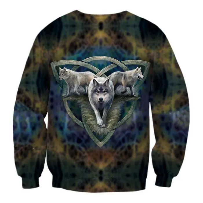 Vikings Wolf Celtic Knot Triad Sweatshirt/Hoodie
