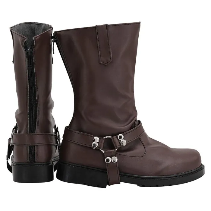 Twisted Wonderland Ruggie Bucchi Boots Halloween Costume Prop Cosplay Shoes